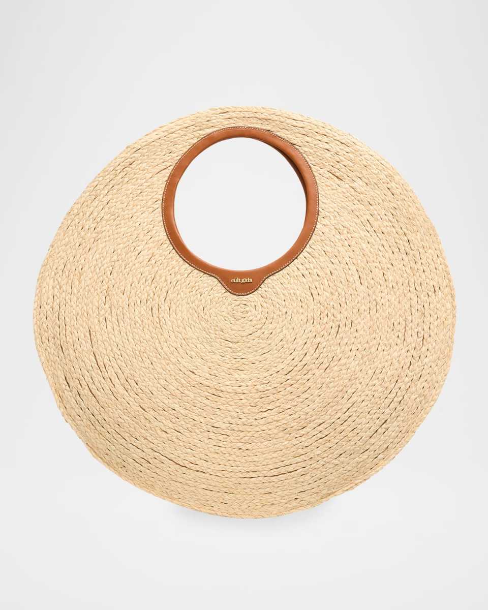 Amun Oversized Raffia Shoulder Bag